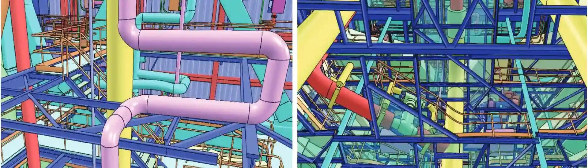 3D Laser Scanning and Data Processing & AS-Build 3D PDMS Model & Poly Mesh 3D