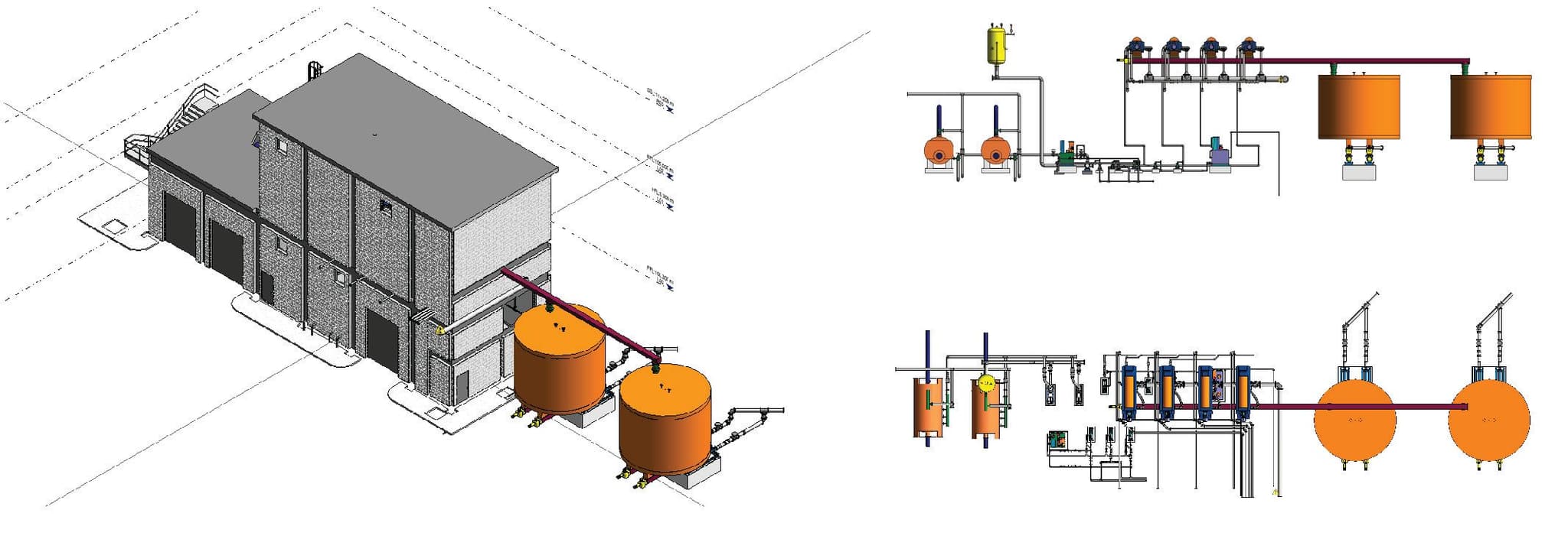 BIM Revit MEP Model of Hot Water Generator